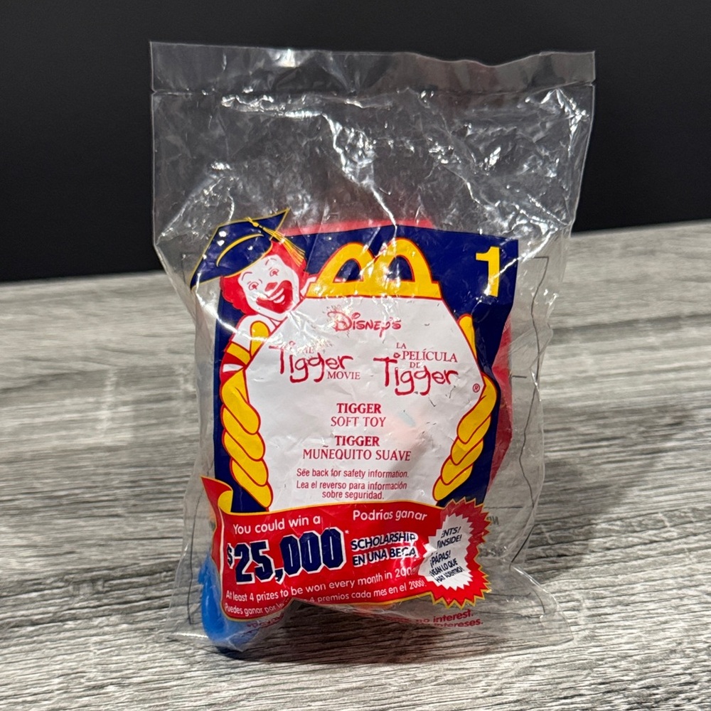 McDonald’s | The Tigger Movie #1: Tigger (2000) - Vintage Plush Bag Clip